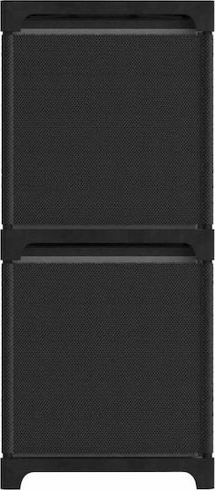 Black Bookcase 103x30x72.5 cm