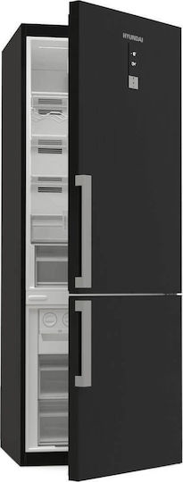 Hyundai Fridge-Freezer 481lt Total NoFrost H192xW70xD71.2cm Black HRC19-4922BX-DGW/NF