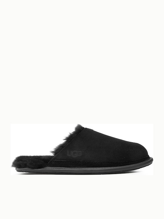 Ugg Australia Hyde Men's Leather Slippers Black