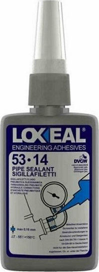 Loxeal Τεφλόν 53-14 Υγρό Κόλλας Σπειρωμάτων Καφέ 50ml
