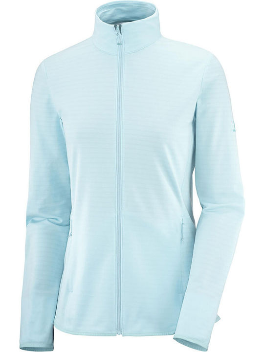 Outrack Midlayer Damen Sweatshirtjacke Türkis