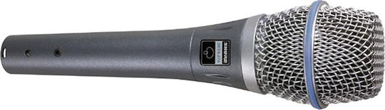 Shure Beta 87A Condenser Microphone XLR Handmade for Vocals in Gray Color