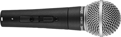 Shure SM58S Δυναμικό Μικρόφωνο XLR Χειρός για Φωνητικά