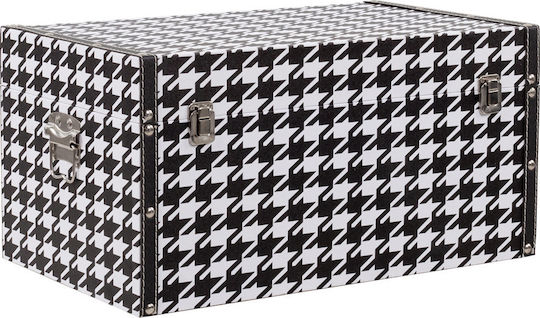 Liberta Ferre Set Decorative Trunks Wooden Black 4 Pieces 64x40x40cm