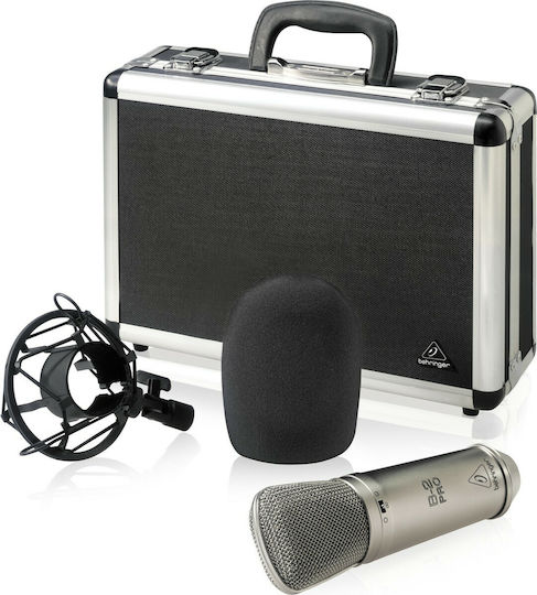 Behringer B-2 Pro Πυκνωτικό Μικρόφωνο XLR Shock Mounted για Φωνητικά σε Χρυσό Χρώμα