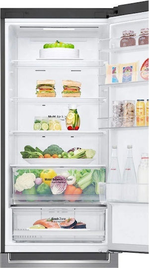 LG Ψυγειοκαταψύκτης 384lt Total NoFrost Υ203xΠ59.5xΒ68.2εκ. Inox GBB62PZHMN