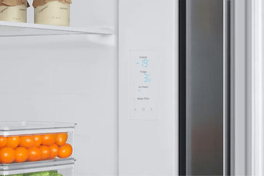 Samsung Side-by-Side Kühlschrank 634Es Total NoFrost H178xB91.2xT71.6cm. Inox RS67A8810S9/EF