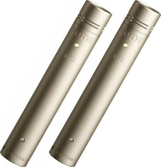 Rode NT5 PAIR Set Condenser (Small Diaphragm) XLR Microphone Shock Mounted for Studio in Silver Color