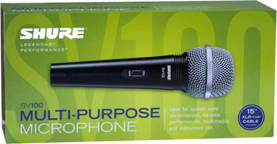 Shure SV100 Δυναμικό Mikrofon XLR Handgemacht für Gesang