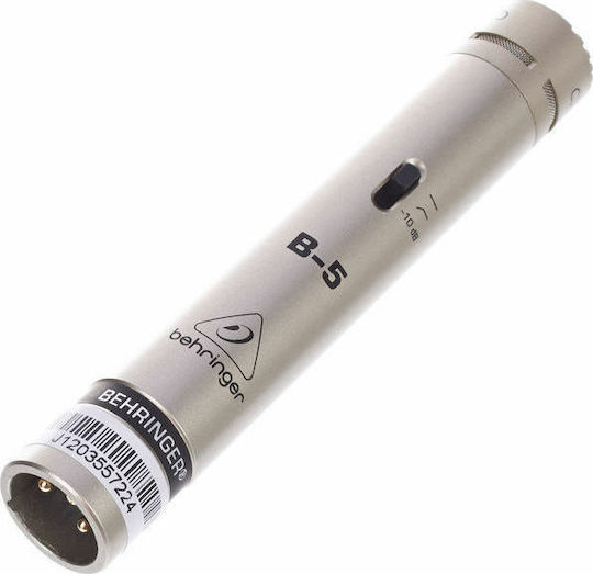 Behringer B 5 Πυκνωτικό Μικρόφωνο XLR Shock Mounted για Φωνητικά σε Ασημί Χρώμα