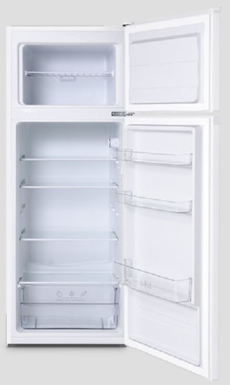 Inventor Ψυγείο Δίπορτο 204lt Υ143xΠ55xΒ55εκ. Λευκό DP1440W