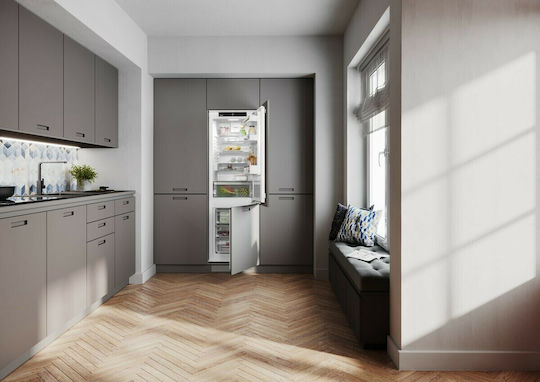 Liebherr Built-in Fridge-Freezer 253lt Total NoFrost H178.8xW57xD55cm White Plus NoFrost
