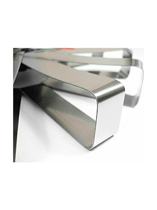 Umbra Ribbon 3D Silent Wall Clock Metallic Silver Ø30cm