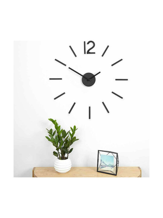 Umbra Blink 3D Wanduhr Aufkleber Kunststoff Schwarz Ø100cm