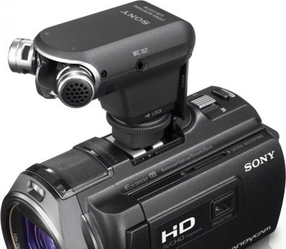 Sony ECM-XYST1M Condenser (Small Diaphragm) Microphone 3.5mm Shock Mounted for Camera