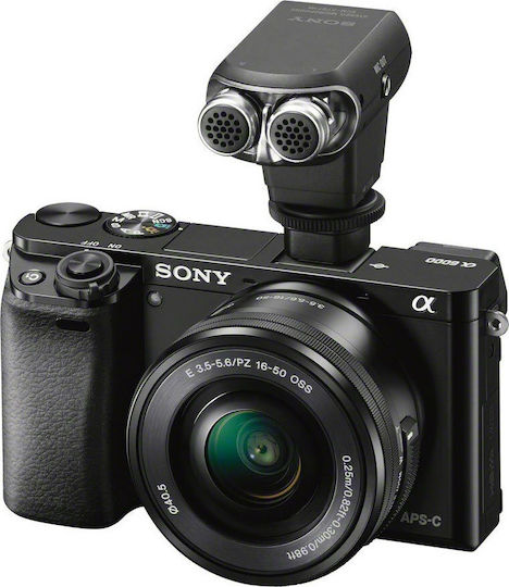 Sony ECM-XYST1M Condenser (Small Diaphragm) Microphone 3.5mm Shock Mounted for Camera