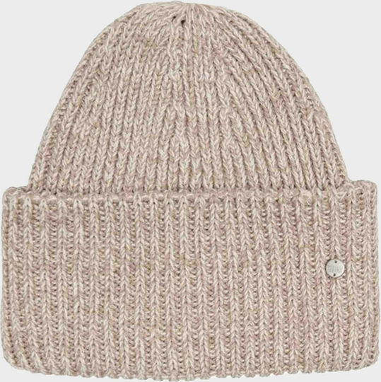 Beanie Γυναικείος Σκούφος με Rib Πλέξη Beige/Humus