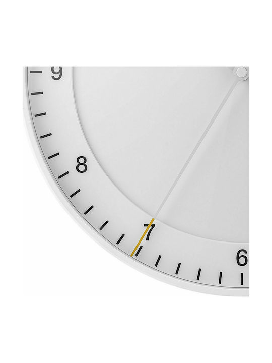 Braun BC 17 W-DCF Часовник На Стена Стъклен Бял Ø17см