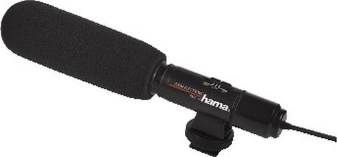 HAMA RMZ-14 Кондензатор (Малка диафрагма) Микрофон 3.5mm Шоково монтиран за Камера в Черен Цвят