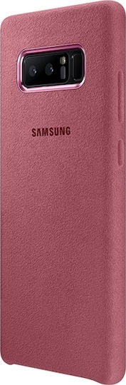Samsung Alcantara Cover Umschlag Rückseite Kunststoff Rosa (Galaxy Note 8)
