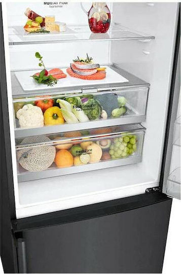 LG Ψυγειοκαταψύκτης 462lt Total NoFrost Υ185xΠ70.5xΒ74εκ. Μαύρος GBB569MCAMB