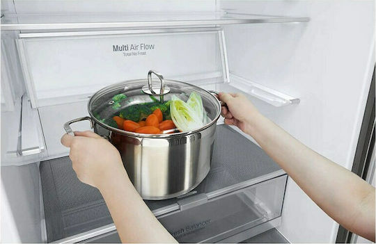 LG Ψυγειοκαταψύκτης 462lt Total NoFrost Υ185xΠ70.5xΒ74εκ. Μαύρος GBB569MCAMB