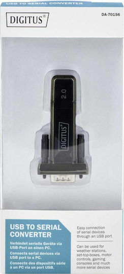 Digitus DA-70156 Convertor USB-A masculin în Serial masculin 1buc