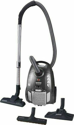 Hoover Telios Plus TE70_TE65011 Ηλεκτρική Σκούπα 700W με Σακούλα 3.5lt Γκρι