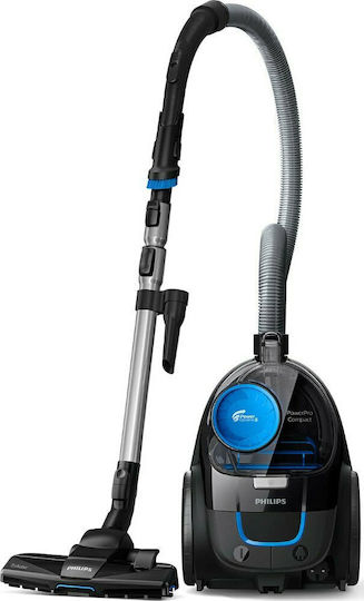 Philips Powerpro Compact Staubsauger 900W Beutellos 1.5Es Schwarz