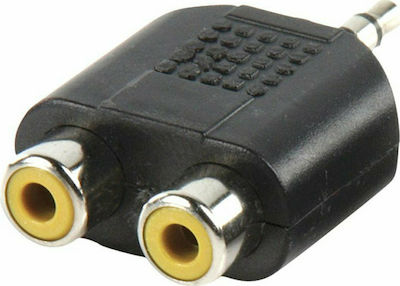Valueline AC-010 Μετατροπέας 3.5mm male σε RCA 2x female 1τμχ