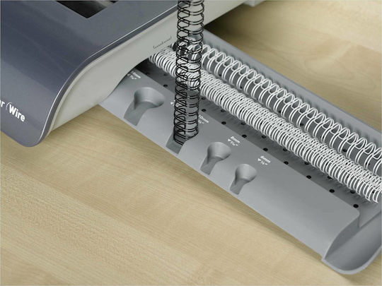 Fellowes Quasar Wire Bookbinder Machine for Spirals for Maximum 130 Sheets 5224101