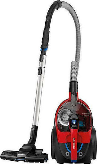 Philips Powerpro Expert Ηλεκτρική Σκούπα 900W με Κάδο 2lt Κόκκινη