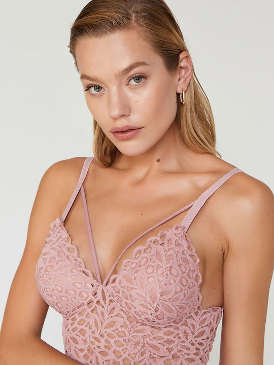 Cansoy Lace Underwear Set with Bralette & Brazil Powder Liona 319