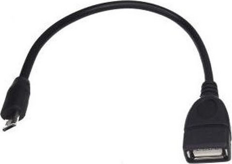 Forever Μετατροπέας micro USB male σε USB-A female Black 1τμχ