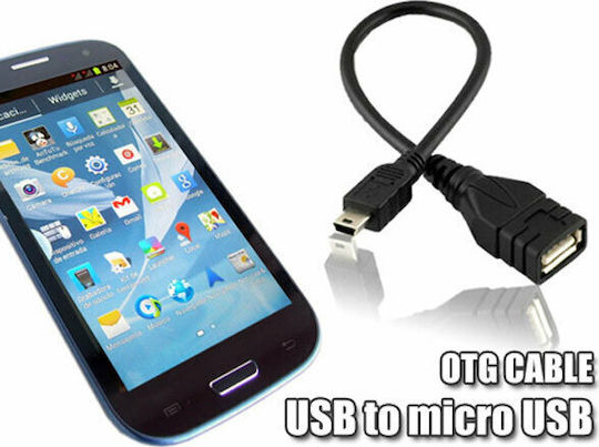 Forever Μετατροπέας micro USB male σε USB-A female Black 1τμχ