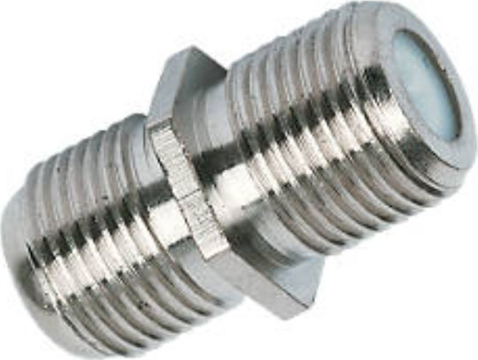 Konverter F-Stecker weiblich zu F-Stecker weiblich Silber 1Stück