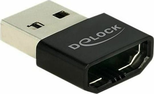 DeLock Μετατροπέας USB-A male σε HDMI female 1τμχ 65680