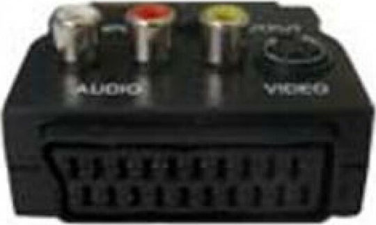 Lancom Μετατροπέας Scart male σε RCA / S-Video / Scart female 5τμχ 01.079.0100