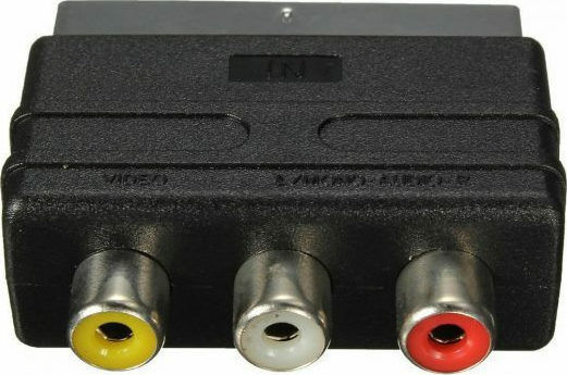 Konverter Scart männlich zu RCA weiblich 1Stück SC-3CH