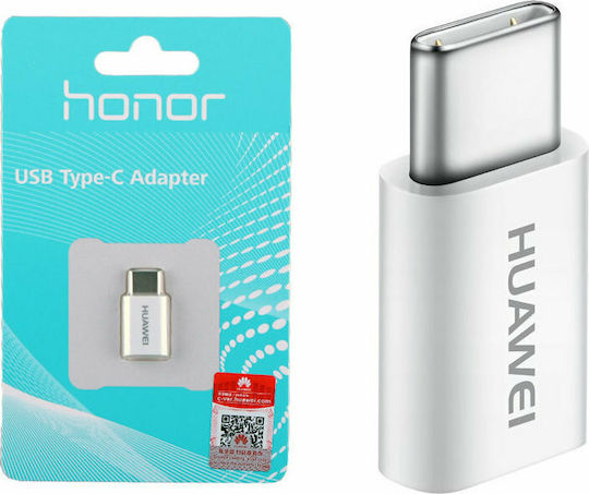 Huawei AP52 Konverter USB-C männlich zu Micro-USB weiblich Weiß 1Stück