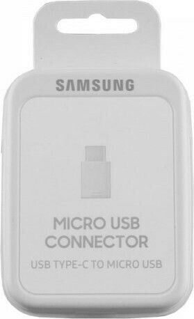 Samsung Конвертор USB-C мъжки към micro USB женски Бял 1бр EE-GN930BWEGWW