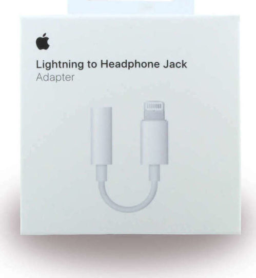 Apple Converter Lightning male to 3.5mm female White 1pcs MMX62AM/A
