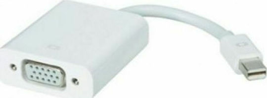 Approx Μετατροπέας mini DisplayPort male σε VGA female Λευκό (APPC13V2)