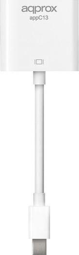 Approx Μετατροπέας mini DisplayPort male σε VGA female Λευκό (APPC13V2)