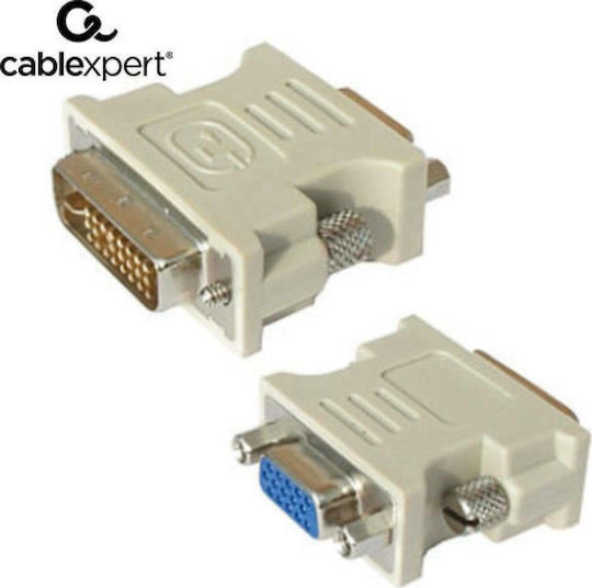 Cablexpert Μετατροπέας DVI-A male σε VGA female Λευκό 1τμχ A-DVI-VGA