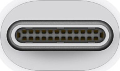 Apple Konverter Thunderbolt 3 männlich zu Thunderbolt weiblich Weiß 1Stück MMEL2ZM/A