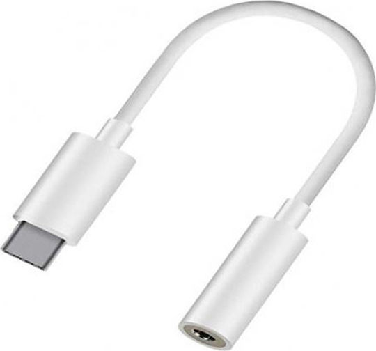 Haitronic Convertor USB-C masculin în 3.5mm feminin Alb 1buc LE408