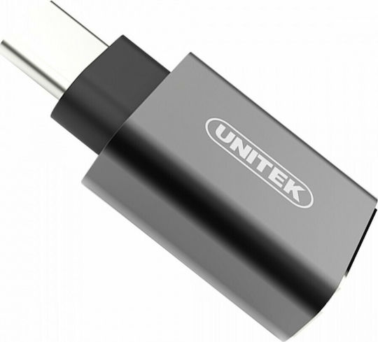 Unitek Converter USB-C male to USB-A female Gray 1pcs Y-A025CGY