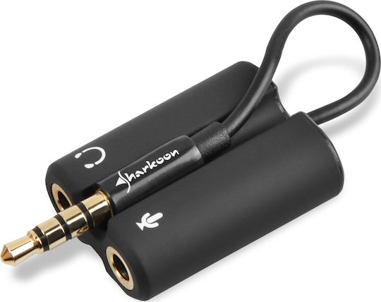 Sharkoon PMP35 Μετατροπέας 3.5mm male σε 3.5mm 2x female 1τμχ