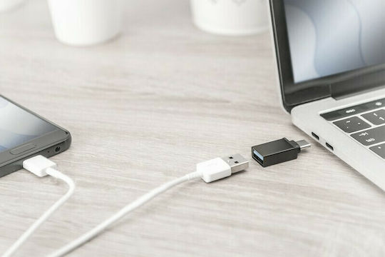 Digitus AK-300506-000-S Μετατροπέας USB-C male σε USB-A female